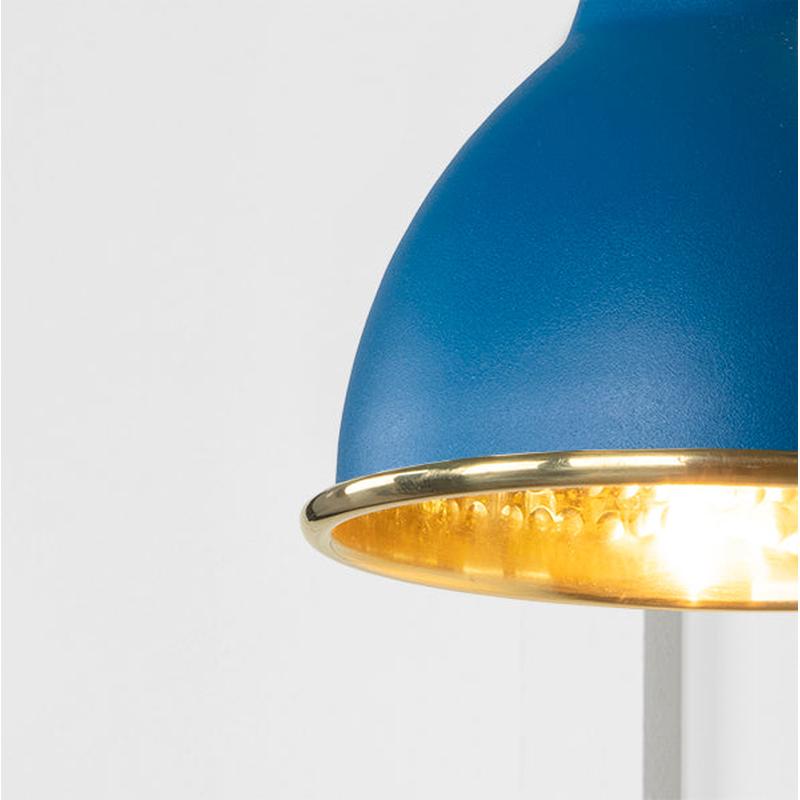 Hammered Brass Brindley Wall Light-From The Anvil-Brass-nirohome
