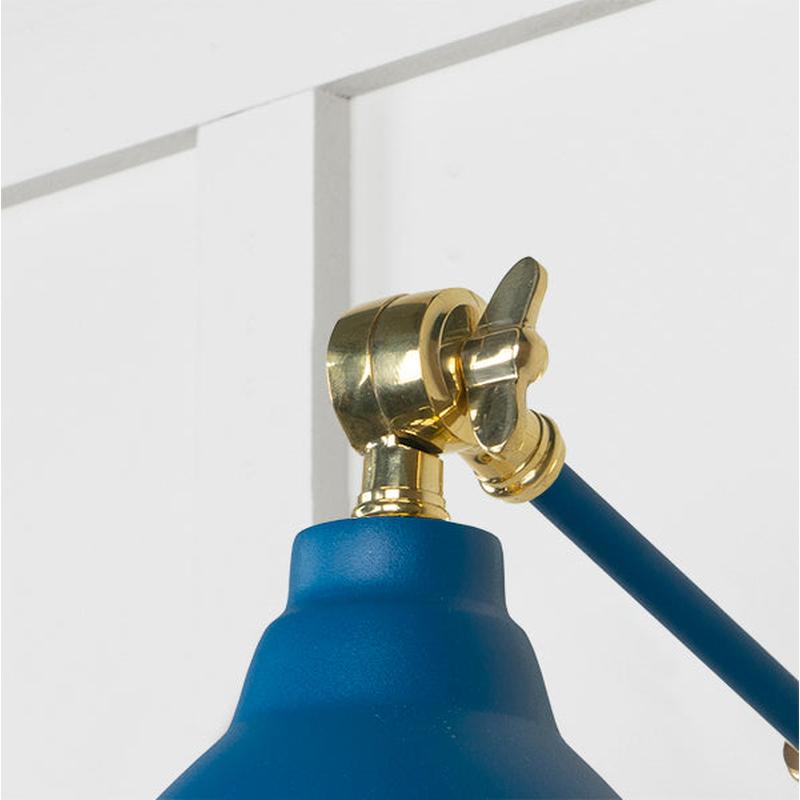 Hammered Brass Brindley Wall Light-From The Anvil-Brass-nirohome