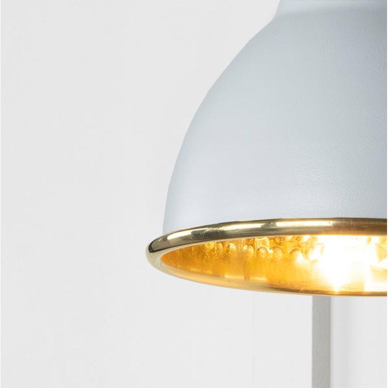 Hammered Brass Brindley Wall Light-From The Anvil-Brass-nirohome