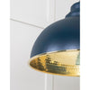 Hammered Brass Harborne Pendant-From The Anvil-Brass-nirohome
