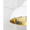 Hammered Brass Harborne Pendant-From The Anvil-Brass-nirohome