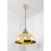 Hammered Brass Harborne Pendant-From The Anvil-Brass-nirohome