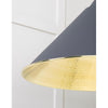 Hammered Brass Hockley Pendant-From The Anvil-Brass-nirohome