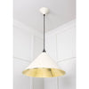 Hammered Brass Hockley Pendant-From The Anvil-Brass-nirohome
