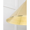 Hammered Brass Hockley Pendant-From The Anvil-Brass-nirohome