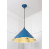 Hammered Brass Hockley Pendant-From The Anvil-Brass-nirohome