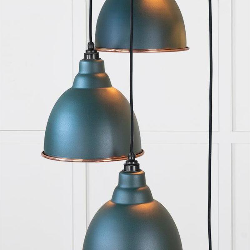 Hammered Copper Brindley Cluster Pendant-From The Anvil-Copper-nirohome