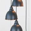 Hammered Copper Brindley Cluster Pendant-From The Anvil-Copper-nirohome