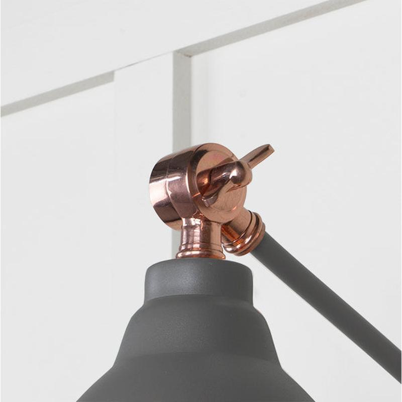 Hammered Copper Brindley Wall Light-From The Anvil-Copper-nirohome