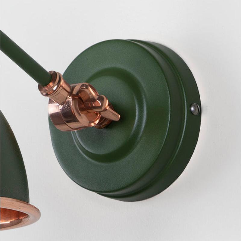 Hammered Copper Brindley Wall Light-From The Anvil-Copper-nirohome