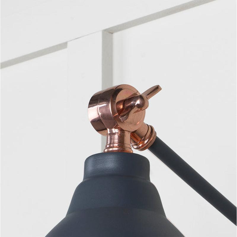 Hammered Copper Brindley Wall Light-From The Anvil-Copper-nirohome