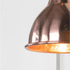 Hammered Copper Brindley Wall Light-From The Anvil-Copper-nirohome