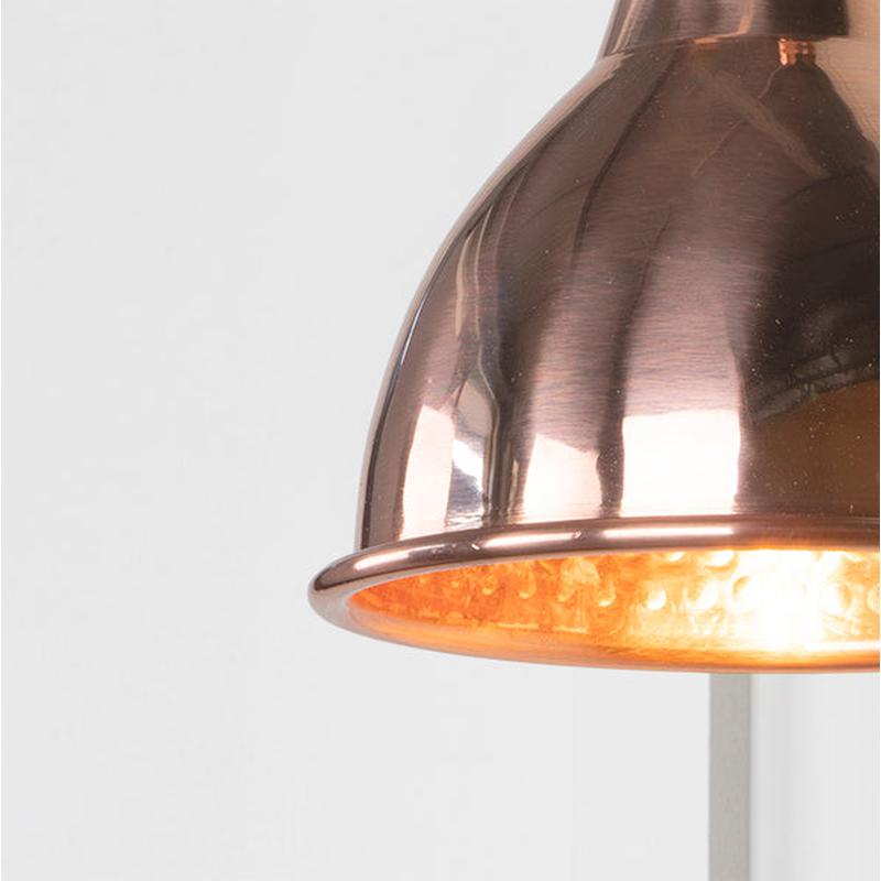 Hammered Copper Brindley Wall Light-From The Anvil-Copper-nirohome
