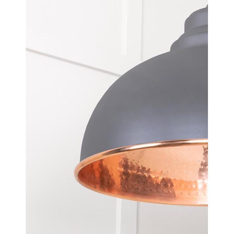 Hammered Copper Harborne Pendant-From The Anvil-Copper-nirohome