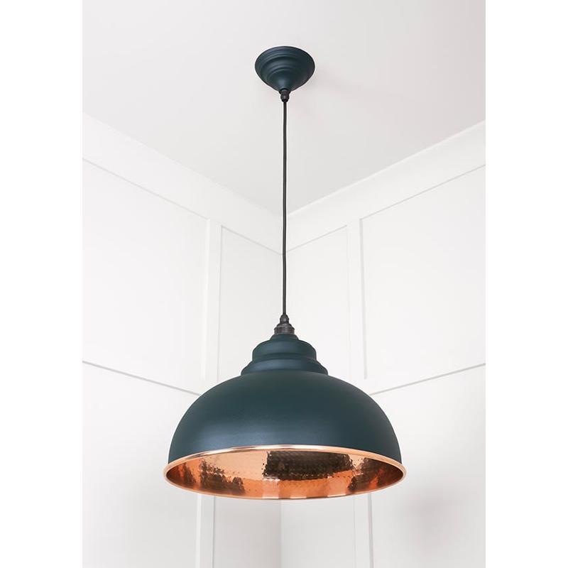Hammered Copper Harborne Pendant-From The Anvil-Copper-nirohome