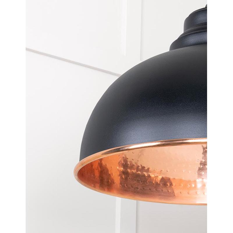 Hammered Copper Harborne Pendant-From The Anvil-Copper-nirohome