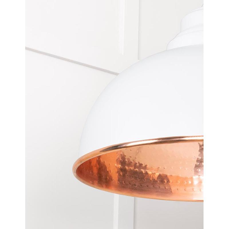 Hammered Copper Harborne Pendant-From The Anvil-Copper-nirohome