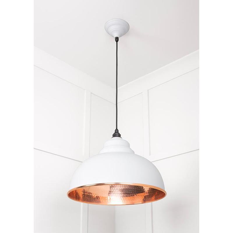 Hammered Copper Harborne Pendant-From The Anvil-Copper-nirohome