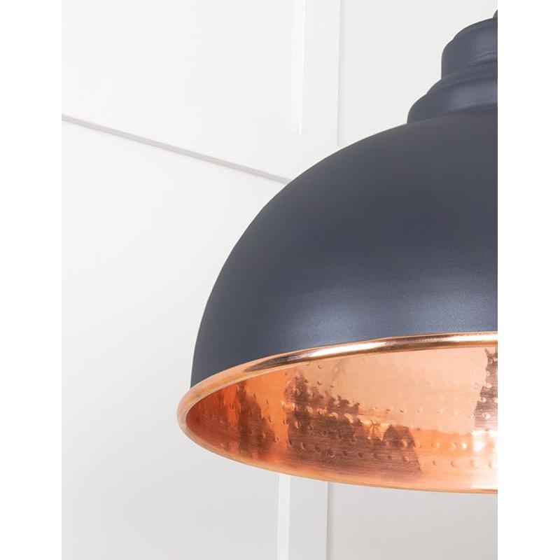Hammered Copper Harborne Pendant-From The Anvil-Copper-nirohome