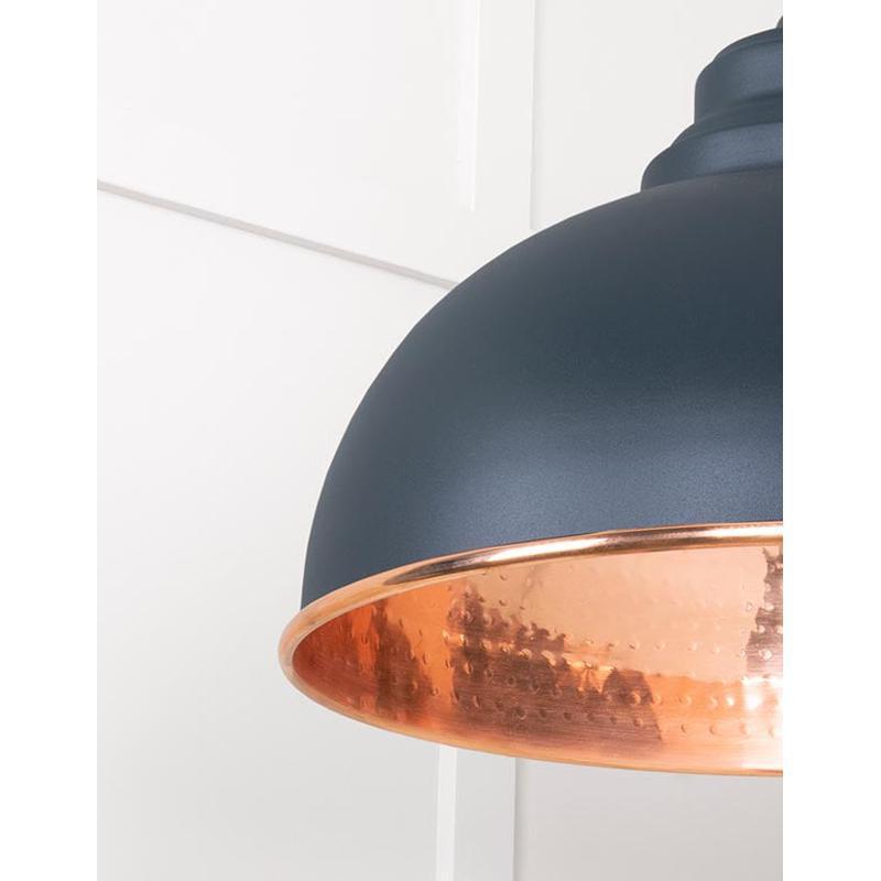 Hammered Copper Harborne Pendant-From The Anvil-Copper-nirohome