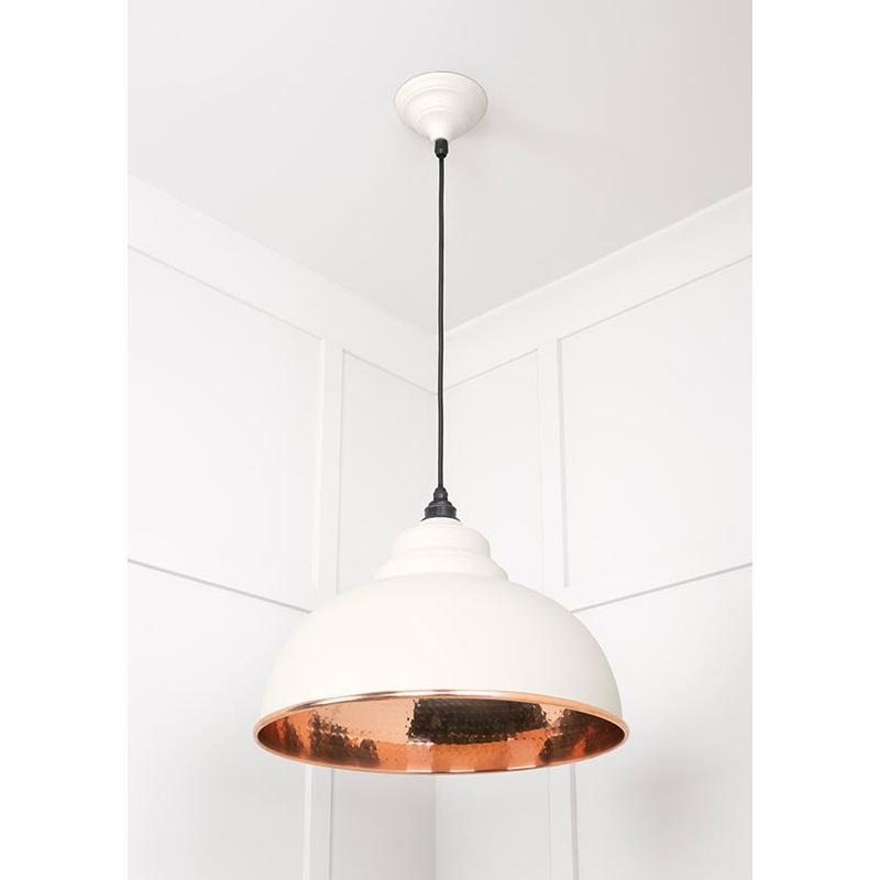 Hammered Copper Harborne Pendant-From The Anvil-Copper-nirohome