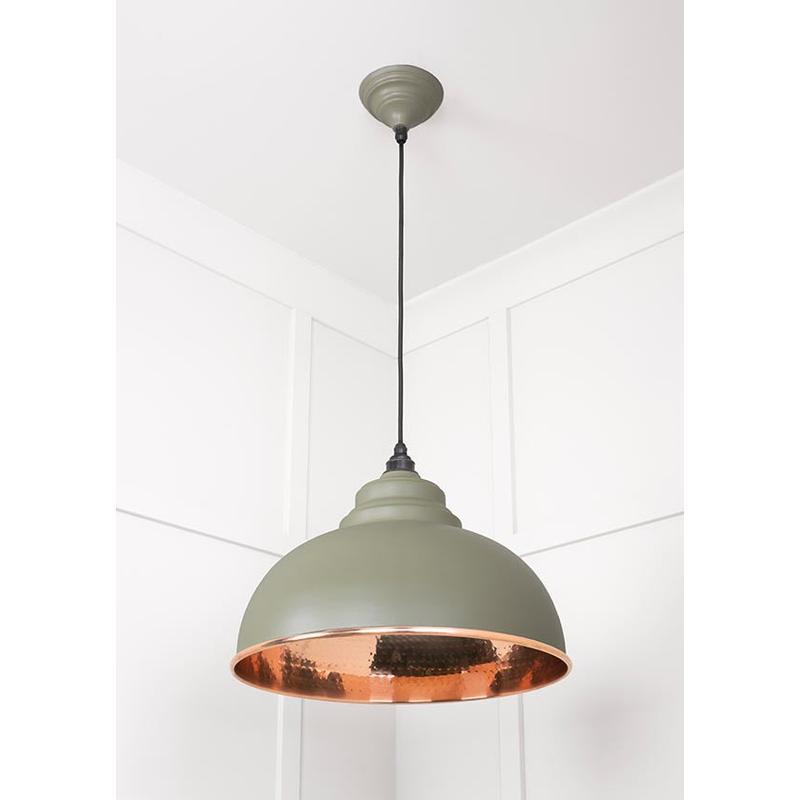 Hammered Copper Harborne Pendant-From The Anvil-Copper-nirohome