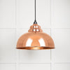 Hammered Copper Harborne Pendant-From The Anvil-Copper-nirohome