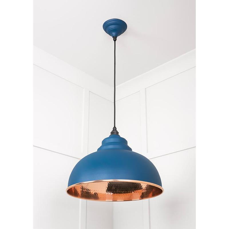 Hammered Copper Harborne Pendant-From The Anvil-Copper-nirohome
