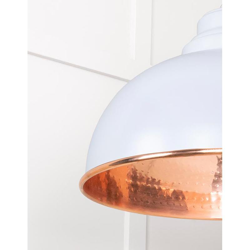 Hammered Copper Harborne Pendant-From The Anvil-Copper-nirohome