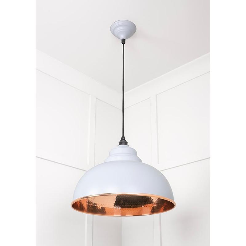 Hammered Copper Harborne Pendant-From The Anvil-Copper-nirohome