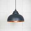 Hammered Copper Harborne Pendant-From The Anvil-Soot-nirohome