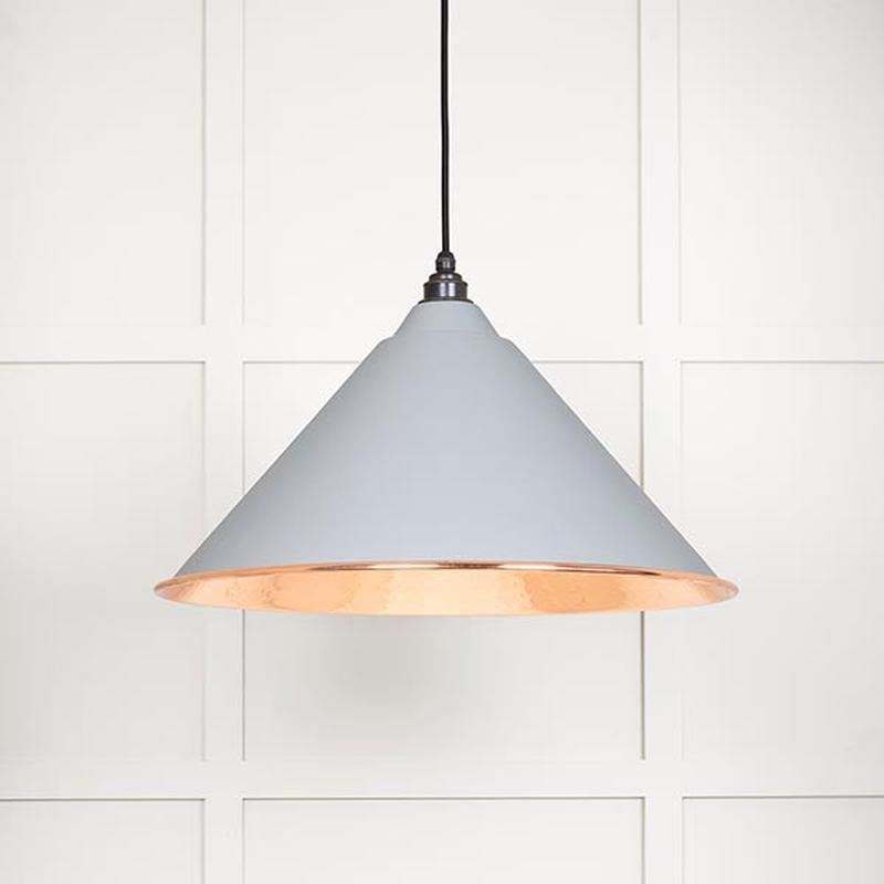 Hammered Copper Hockley Pendant-From The Anvil-Birch-nirohome