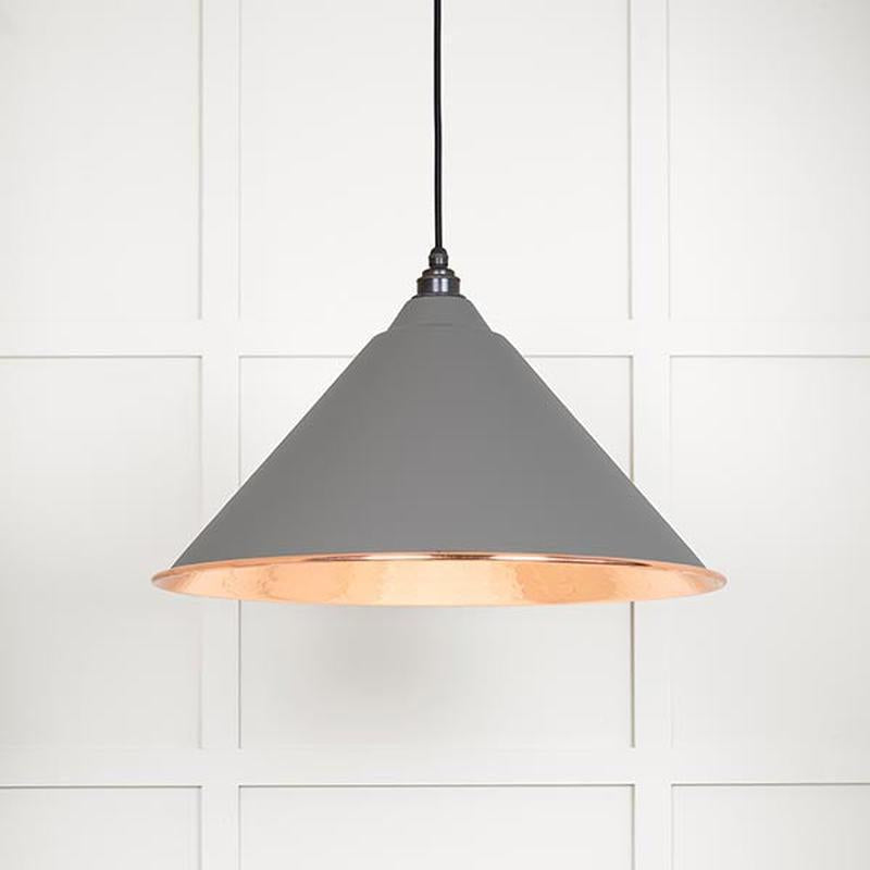 Hammered Copper Hockley Pendant-From The Anvil-Bluff-nirohome