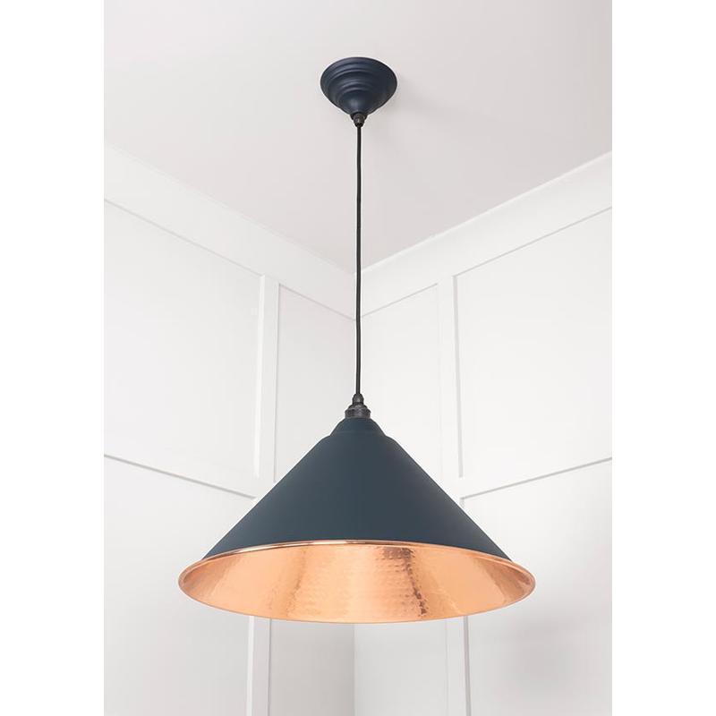 Hammered Copper Hockley Pendant-From The Anvil-Copper-nirohome