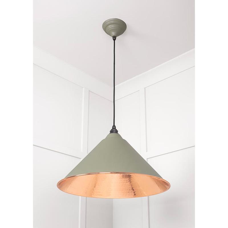Hammered Copper Hockley Pendant-From The Anvil-Copper-nirohome
