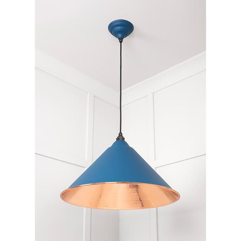 Hammered Copper Hockley Pendant-From The Anvil-Copper-nirohome