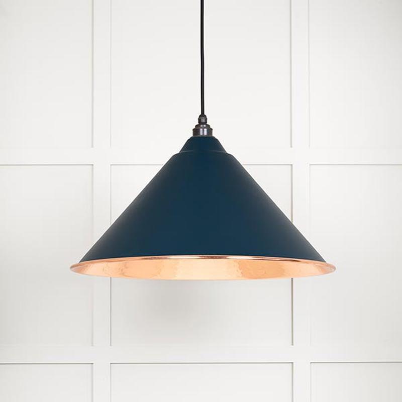 Hammered Copper Hockley Pendant-From The Anvil-Dusk-nirohome