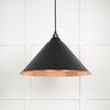Hammered Copper Hockley Pendant-From The Anvil-Elan Black-nirohome