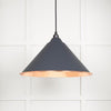 Hammered Copper Hockley Pendant-From The Anvil-Slate-nirohome