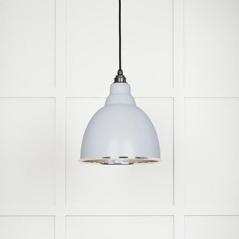 Hammered Nickel Brindley Pendant-From The Anvil-Birch-nirohome