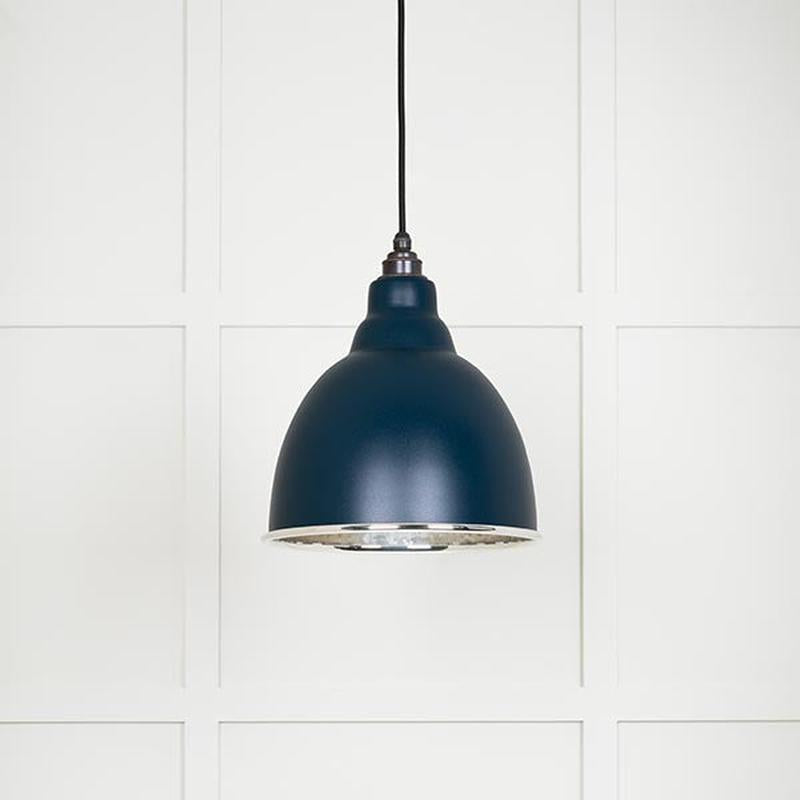 Hammered Nickel Brindley Pendant-From The Anvil-Dusk-nirohome