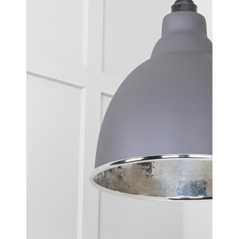 Hammered Nickel Brindley Pendant-From The Anvil-Nickel-nirohome