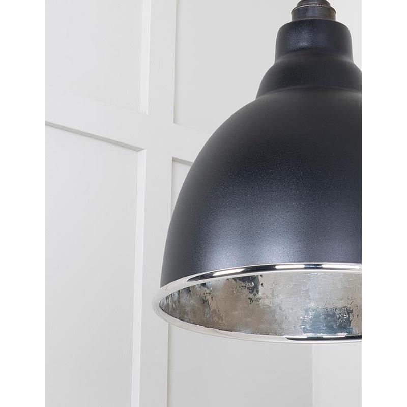 Hammered Nickel Brindley Pendant-From The Anvil-Nickel-nirohome