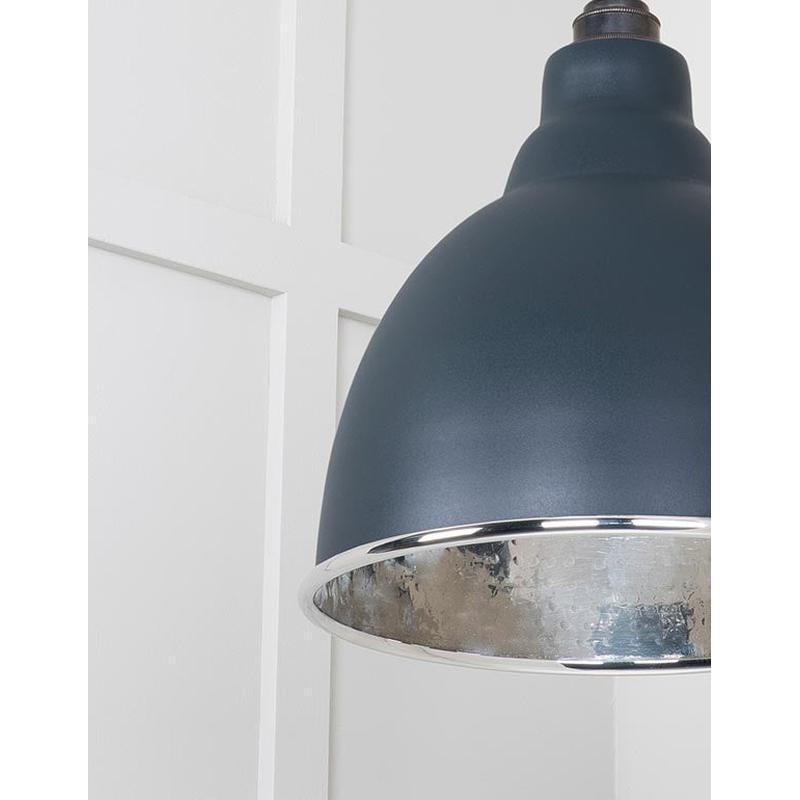 Hammered Nickel Brindley Pendant-From The Anvil-Nickel-nirohome