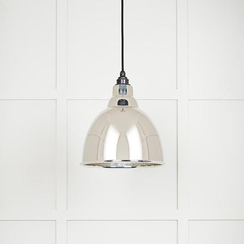 Hammered Nickel Brindley Pendant-From The Anvil-Nickel-nirohome