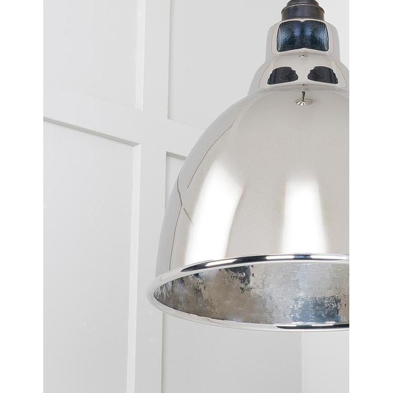 Hammered Nickel Brindley Pendant-From The Anvil-Nickel-nirohome