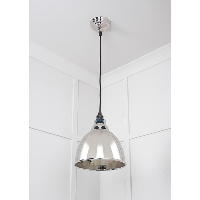 Hammered Nickel Brindley Pendant-From The Anvil-Nickel-nirohome