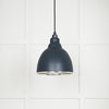 Hammered Nickel Brindley Pendant-From The Anvil-Soot-nirohome