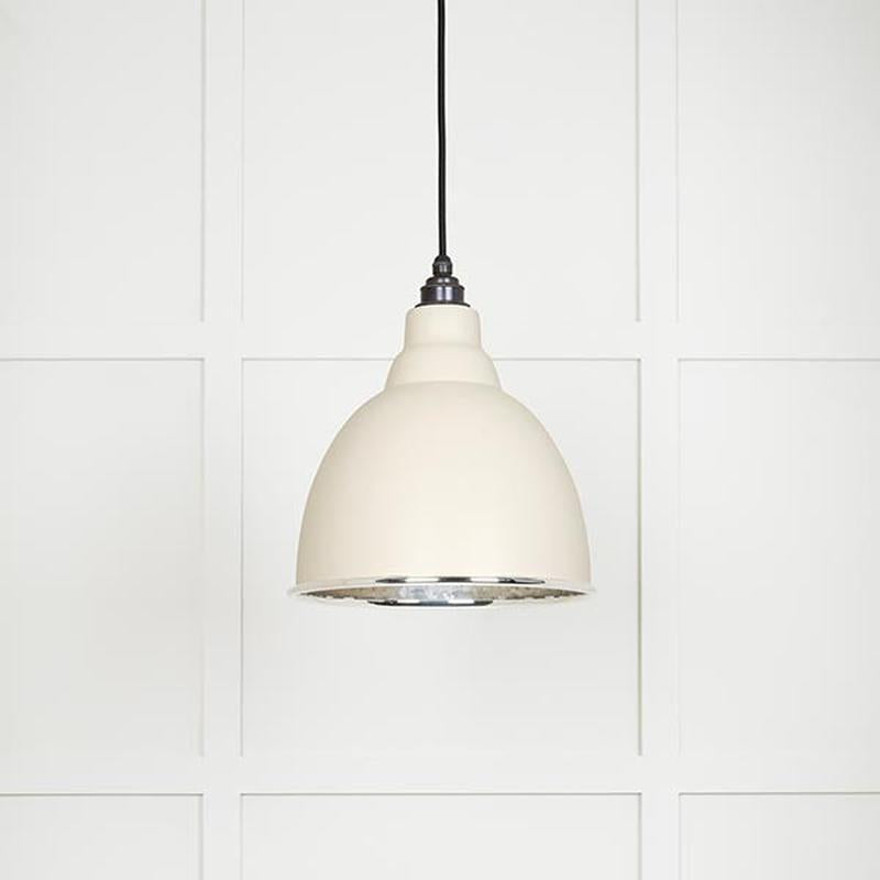 Hammered Nickel Brindley Pendant-From The Anvil-Teasel-nirohome