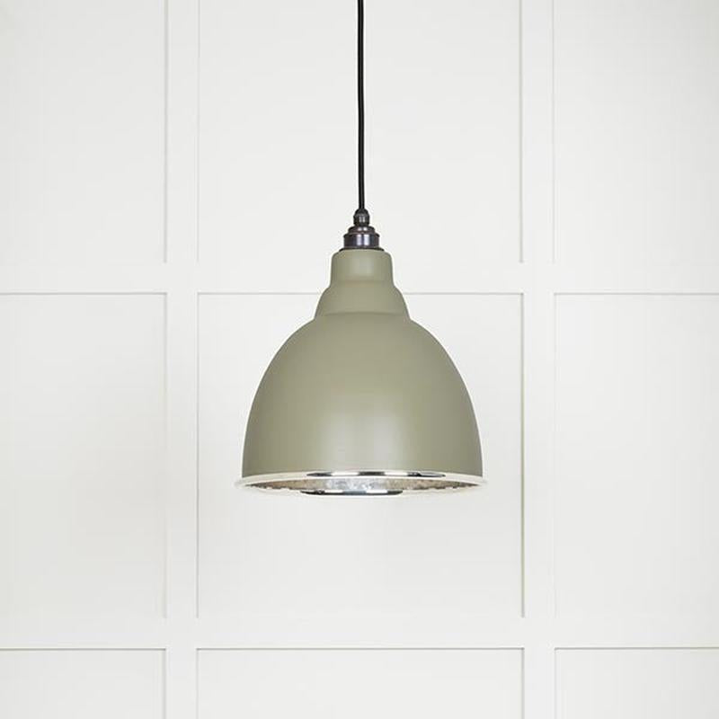 Hammered Nickel Brindley Pendant-From The Anvil-Tump-nirohome